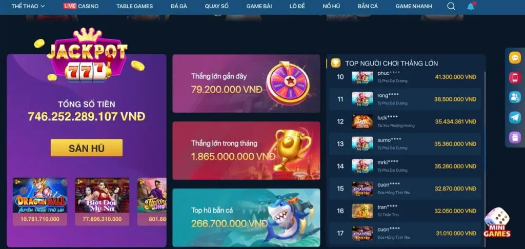 Kho game Nổ Hũ đa dạng tại GA139